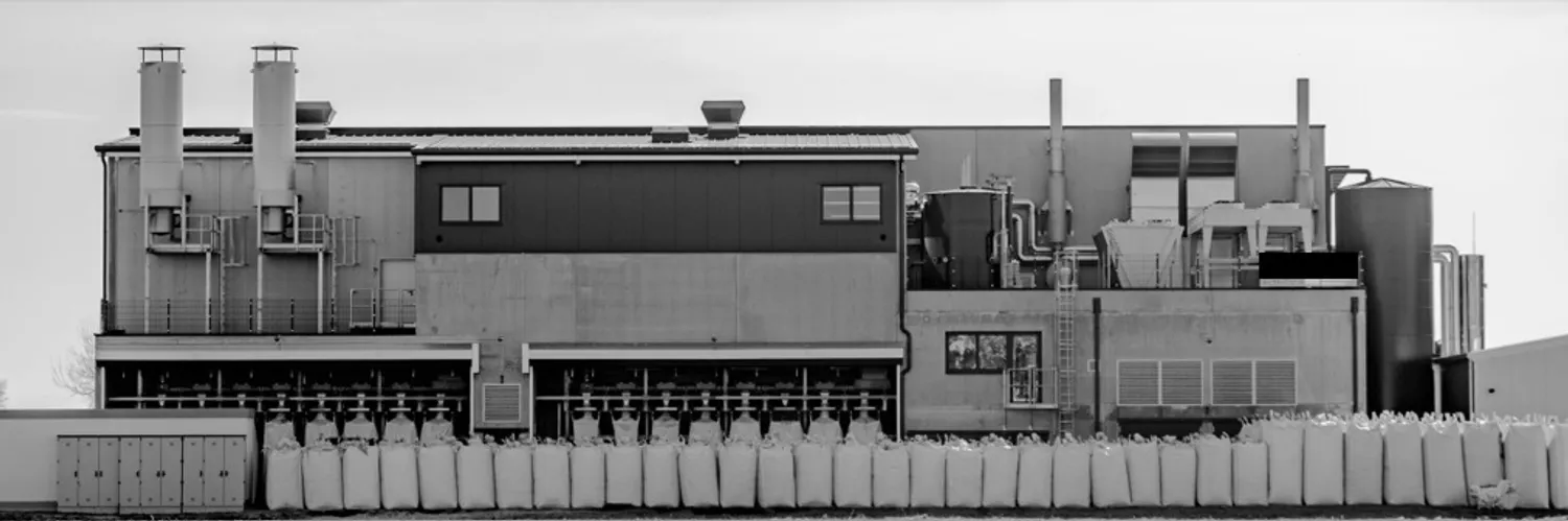 Image of a biochar plant, similar to the one proposed for Allegany County.