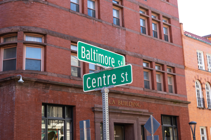 Baltimore Street Access Project Signage