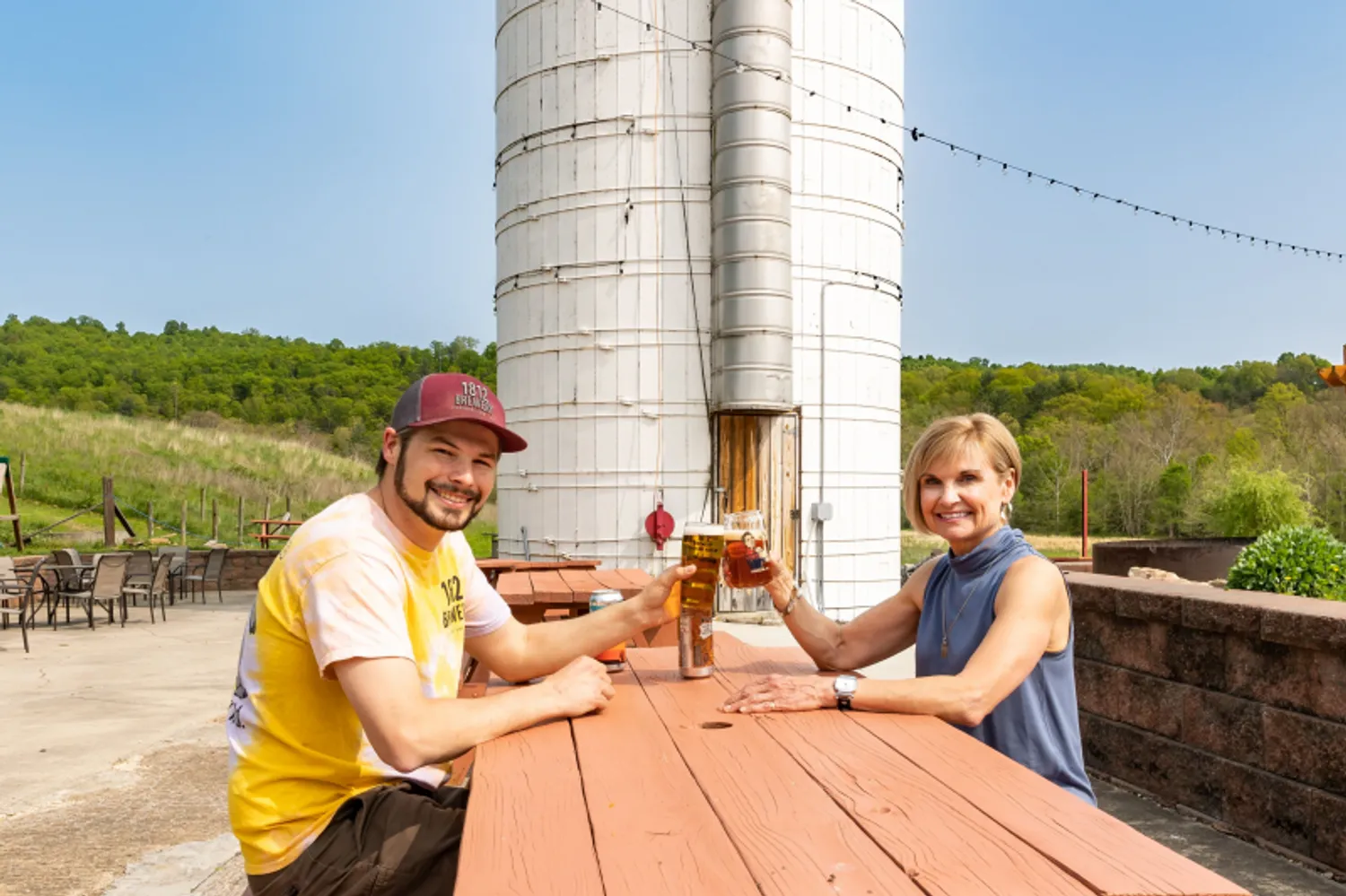 1812 Brewery Corey And Terri Mccagh Sharing A Pint